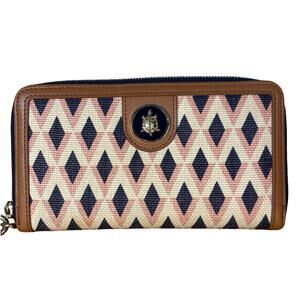 Spartina 449 Leather Zip Around Wallet with Wristlet Strap
